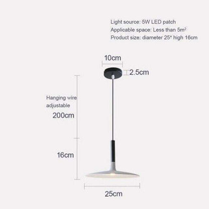 LED Saucer Pendant Lights Hanging Lamp Cement Hanglamp Nordic Retro Living Room Light Fixtures Decorative Lighting