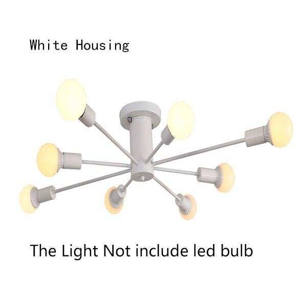 Living Room Bedroom LED Pendant Down Light Hanging Lamp Fixtures With E26 E27 Edison Bulb Surface Pendant Mounted Lighting