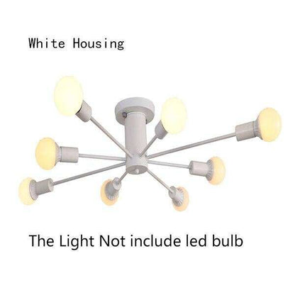 Living Room Bedroom LED Pendant Down Light Hanging Lamp Fixtures With E26 E27 Edison Bulb Surface Pendant Mounted Lighting