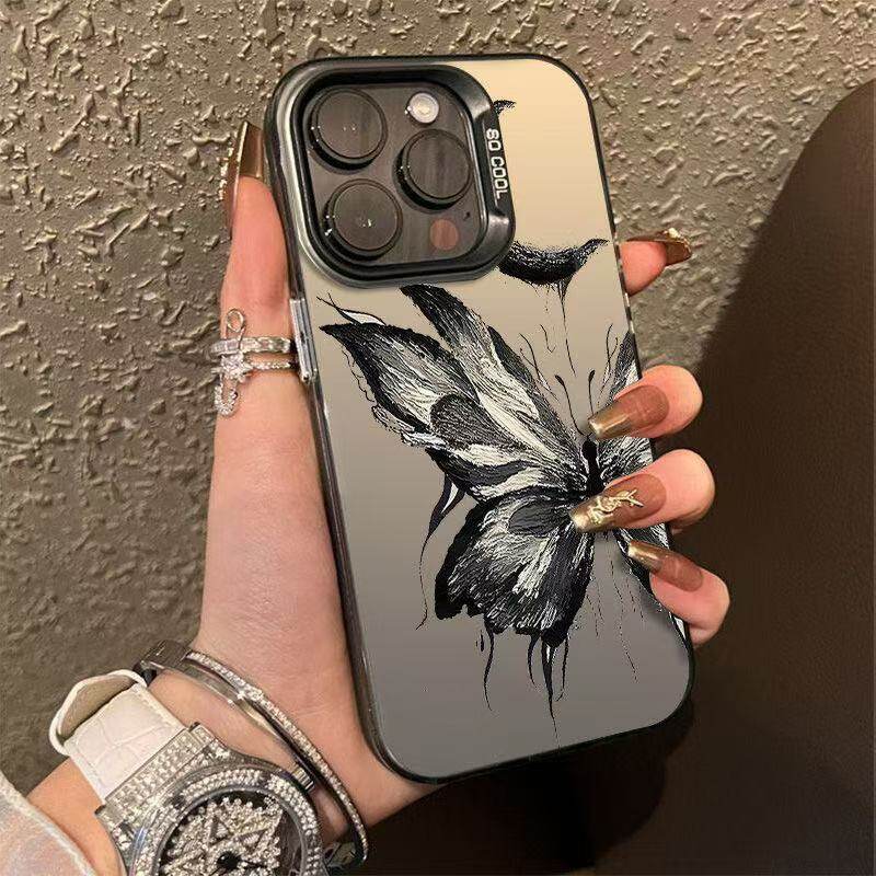 Case for Iphone17 16 15 11 12 Promax Personalized Anti-drop 13 14 Dark Butterfly Moon Phone Case