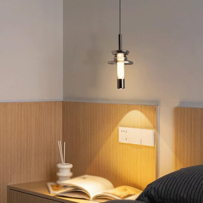 Indoor Industrial Pendant Light LED Warm Lights Glass Hanging Lamp Ironwork Vintage Art Bedside Kitchen Living Room Pendant Lamp