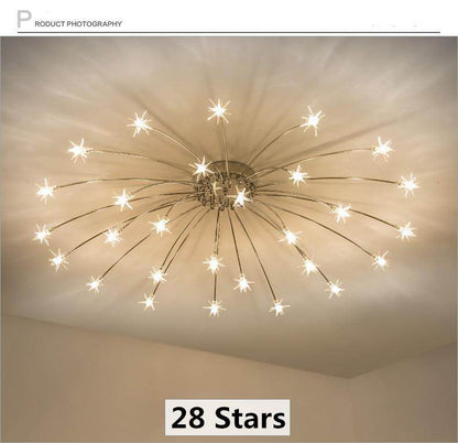 Fashion Ceiling Lights LED Lamp Iron Galss Indoor Lighting ALL Stars LED G4 Bedroom, Living Room Hotel Light Fixture