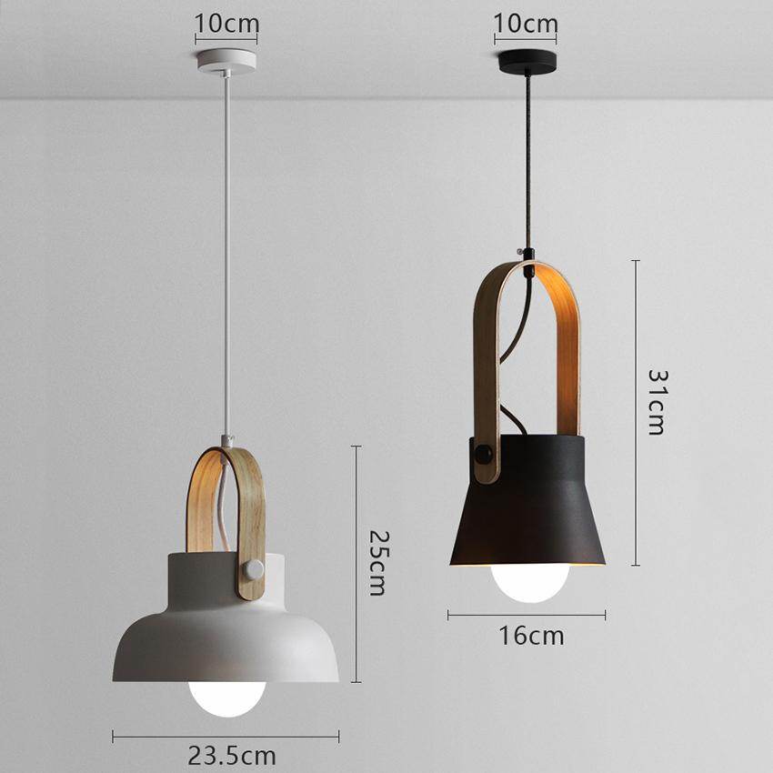 Nordic Loft LED Iron Pendant Lights Restaurant Room Bedroom Simple Hanging Lamp Home Indoor Kitchen art de pendant lamp Lighting