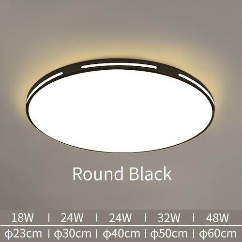 LED Ceiling Light Modern Lamp Panel Living Room Round Lighting Fixture Bedroom Kitchen Hall Surface Mount Flush Remote Control