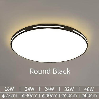 LED Ceiling Light Modern Lamp Panel Living Room Round Lighting Fixture Bedroom Kitchen Hall Surface Mount Flush Remote Control