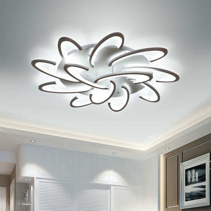 Modern LED Ceiling Light For Living Room Lamp With Remote Control Indoor Home Bedroom Lighting Decor Black Plafon