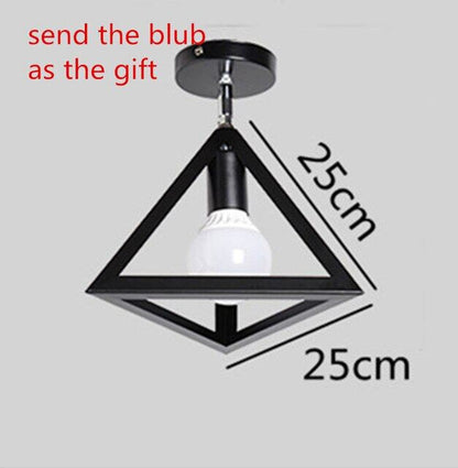 Retro Indoor Lighting Vintage Ceiling Light LED Lights More Kinds Iron Cage Lampshade Warehouse Style Light Fixture