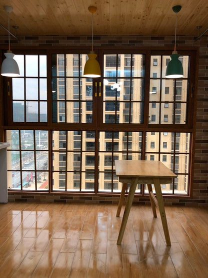 Fashion Indoor lighting pendant lights Wood and aluminum lamp restaurant bar coffee dining room LED hanging light fixture