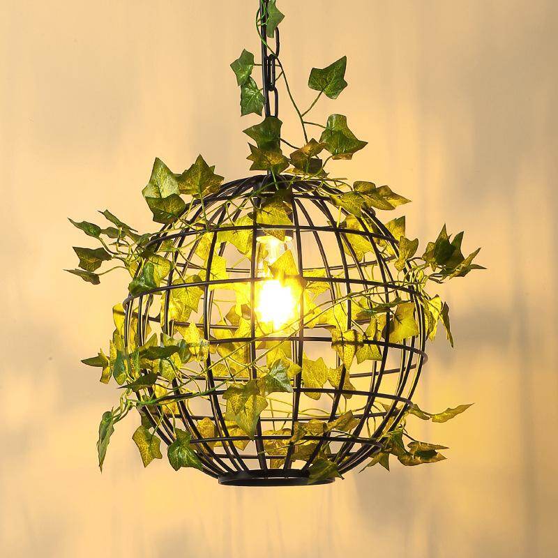 American Plant and Grass Chandelier Creative Restaurant Bedroom Balcony Flower Shop Bar Net Cafe Cake Shop Earth Chandelier