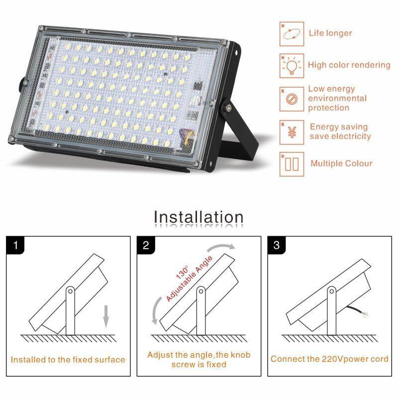 Led Flood Light AC Outdoor Floodlight Spotlight IP65 Waterproof 30W 50W 100W LED Street Lamp Landscape Lighting