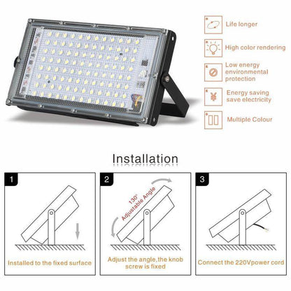 Led Flood Light AC Outdoor Floodlight Spotlight IP65 Waterproof 30W 50W 100W LED Street Lamp Landscape Lighting