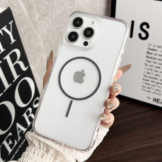 For Magsafe Hard PC Clear Magnetic Phone Cases For iPhone 16 15 14 13 12 11 Pro Max Plus Wireless Charging Transparent Cover