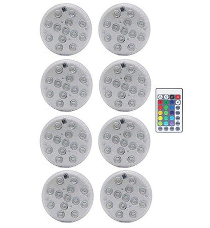 RGB Submersible Light with Magnet 13 LED Underwater Night Light Swimming Pool Light for Outdoor Vase Fish Tank Pond