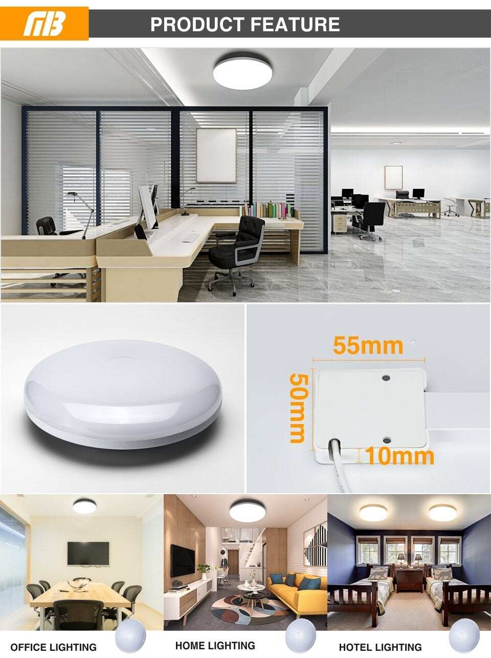 LED Panel Lamp LED Ceiling Light 48W 36W 24W 18W 13W 9W 6W Down Light Surface Mounted Modern Lamp For Home Lighting