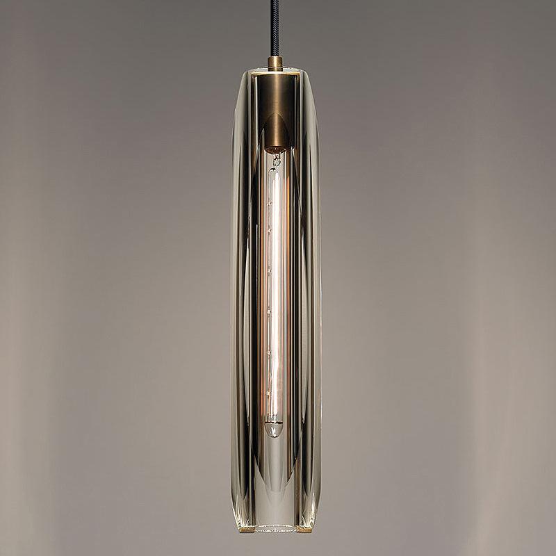 American Simple Copper Crystal Chandelier Bedroom Bedside Single Head Chandelier