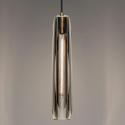 American Simple Copper Crystal Chandelier Bedroom Bedside Single Head Chandelier