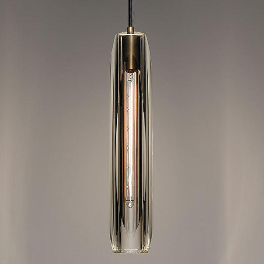 American Simple Copper Crystal Chandelier Bedroom Bedside Single Head Chandelier