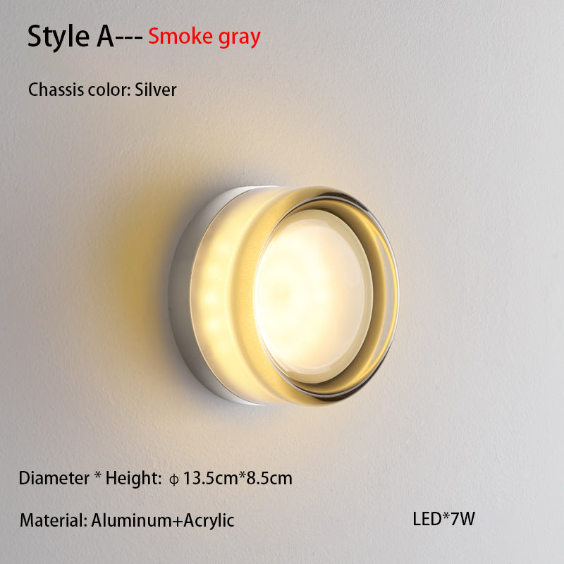 Nordic Simple Acrylic Wall Light Bedroom Bed Wall Light Atmosphere Light Corridor Balcony ceiling Light Waterproof Wall Light