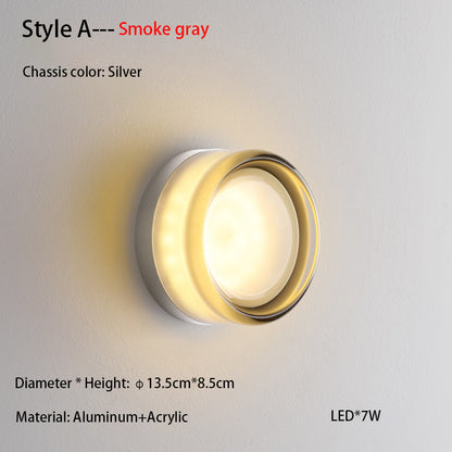 Nordic Simple Acrylic Wall Light Bedroom Bed Wall Light Atmosphere Light Corridor Balcony ceiling Light Waterproof Wall Light