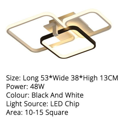 Black White Color Modern Led Ceiling Lights Creative For Living Room Dimmable Dome Lamp Fixture Dimmable Lustre Fixtures Dero
