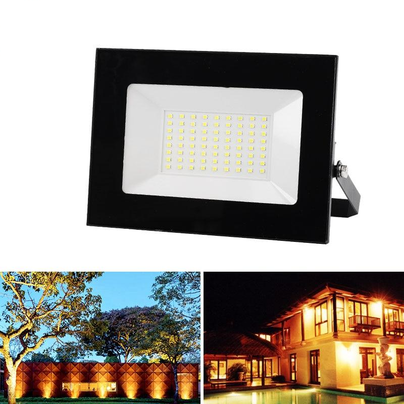 Ultra-thin LED Flood Light 10W 20W 30W 50W 100W Floodlight Waterproof Spotlight Outdoor Reflector Lighting