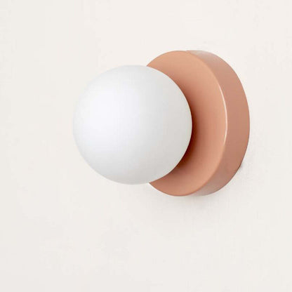 Creative Macaron LED Wall Lamp  Mini Glass Sconce for Balcony Lamp Bedroom Corridor Porch Decor Lighting