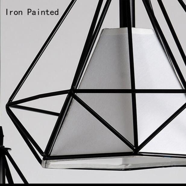 Modern Pendant Lamp Light,  Iron Frame Pendant Lights For Kitchen Island Dining Room Home Decoration Luminaire