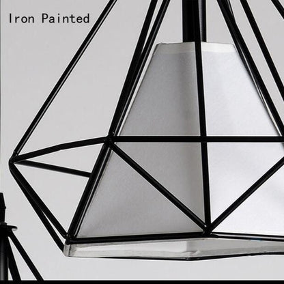 Modern Pendant Lamp Light,  Iron Frame Pendant Lights For Kitchen Island Dining Room Home Decoration Luminaire