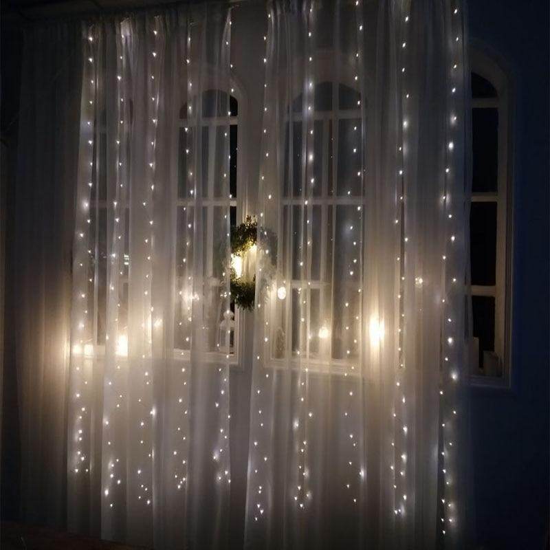 3M LED USB Power Remote Control Curtain Christmas Garland Lights Fairy Lights LED String Lights Party Garden Home Wedding Decor