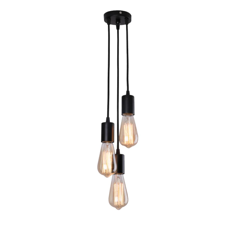 Female ceiling chandelier multi-head chandelier creative restaurant clothing store chandelier retro industrial wind braided wire lamp