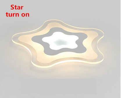 Modern Living Room Nodic Ceiling Lights LED Acrylie Flower Round Lamp Novelty Indoor Lighting Bedroom Light Fixture