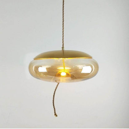 Modern Loft Industrial Lamp Blue Glass Pendant Light LED Art Deco Nordic White Hang Lamp For Living Room Kitchen Bedroom Parlor