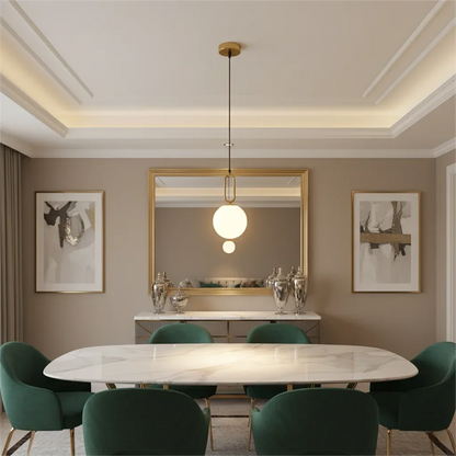 Modern Pendant Light Nordic Minimalist Hanging Lamp Ceiling Decoration PVC Ball Lighting Living Bedroom Dining Room