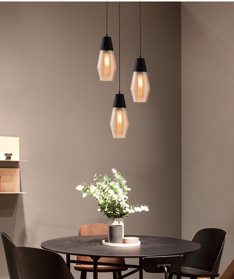 Nordic Restaurant Chandelier Creative Art Personality Modern Minimalist Coffee Shop Glass Chandelier