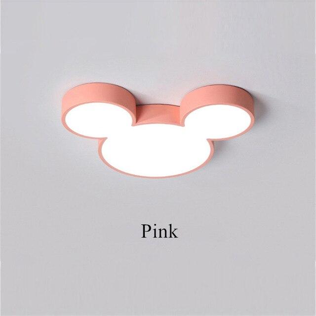 Ultra-thin 5cm Macaron Cartoon Cat Led Lamp Ceiling Light Fixtures Modern Bedroom Kid's Room Painted Iron Lamparas De Techo