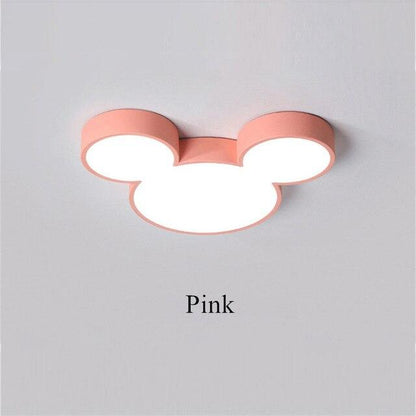 Ultra-thin 5cm Macaron Cartoon Cat Led Lamp Ceiling Light Fixtures Modern Bedroom Kid's Room Painted Iron Lamparas De Techo