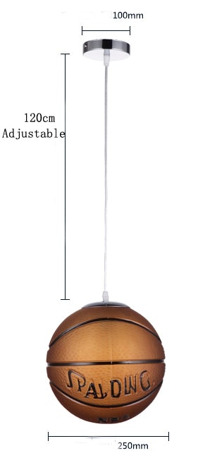 New Pendant Lights Football Glass Basketball Pendant Lamp Kitchen Hanglamp Bedroom Restaurant Children Room Decor Light Fixtures
