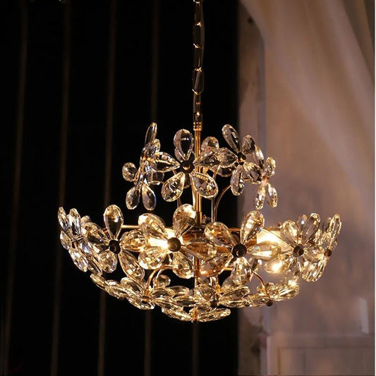Crystal Chandelier Garden American Retro Style Lamps