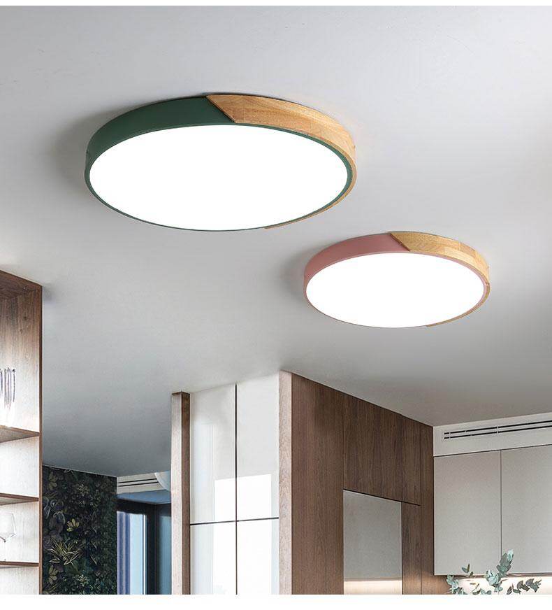 Modern LED Ceiling Light For Living Room Lighting Fixtures Bedroom Kitchen Surface Mount Ceiling Lamp White Black Gray