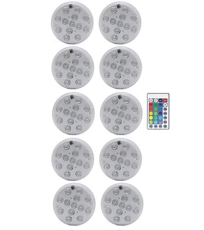 New 16 Colors Submersible Led Lights With Magnet and Suction Cup Pond Fountain Underwater LED Night Light for Vase,Fishtank