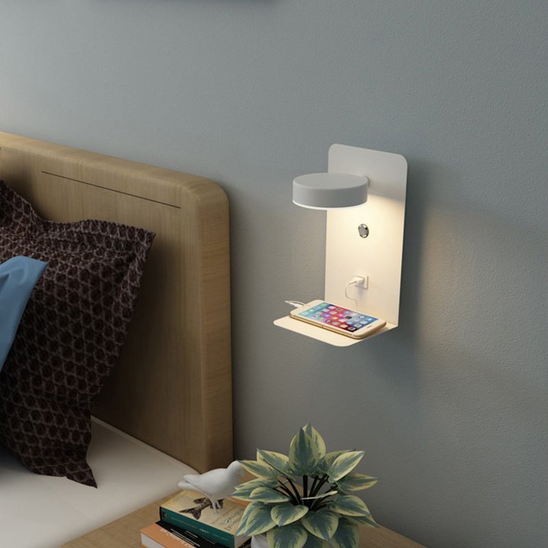 Wall Lamp Bedroom Bedside Lamp Living Room Background Wall Simple Creative Wiring-free LED Strip Usb Mobile Phone Charging