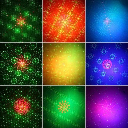 CHINLY Party Light RGB DJ Disco Laser Sound Activated LED Projector Christmas Halloween Decoration Wedding Gift Birthday Karaoke KTV Bars