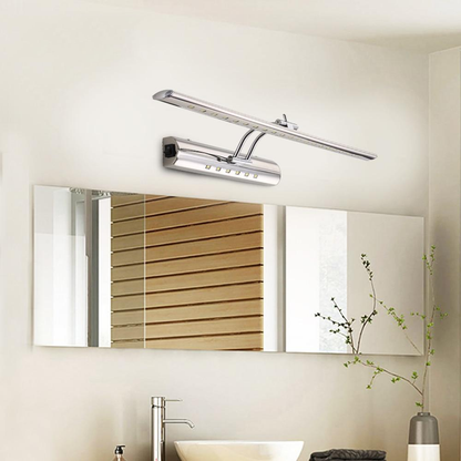 Modern Bathroom Mirror Light 7W 40cm 9W 55cm Waterproof Stainless Steel Led Wall Lamp With Switch Sconce Wall Light