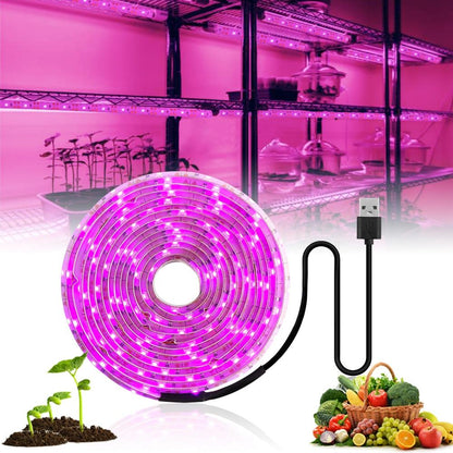 LED Grow Light Full Spectrum  USB Grow Light Strip 2835 LED Phyto Lamps For Plants Greenhouse Hydroponic Growing 0.5M 1M 2M 3M