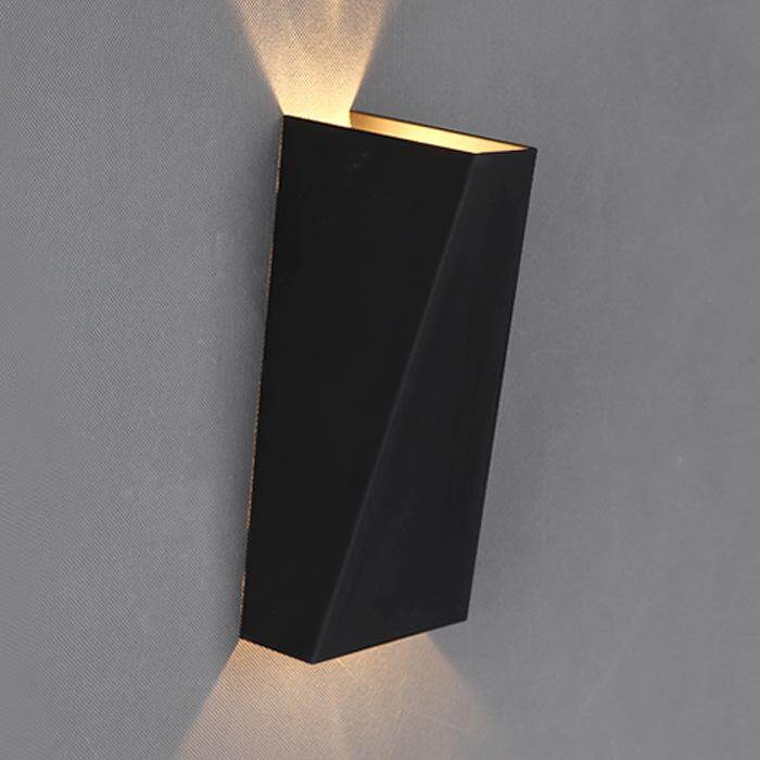 Modern Simple Creative LED Wall Lamp Bedroom Bedside Aisle Balcony Personality Geometry Trapezoid Iron Wall Lamp