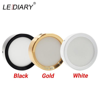LEDIARY Surface Mounted LED Downlight 3W 5W 7W 10W Ceiling Lamps Ultra Thin Driverless LED Spot Lights Book Rack Lighting