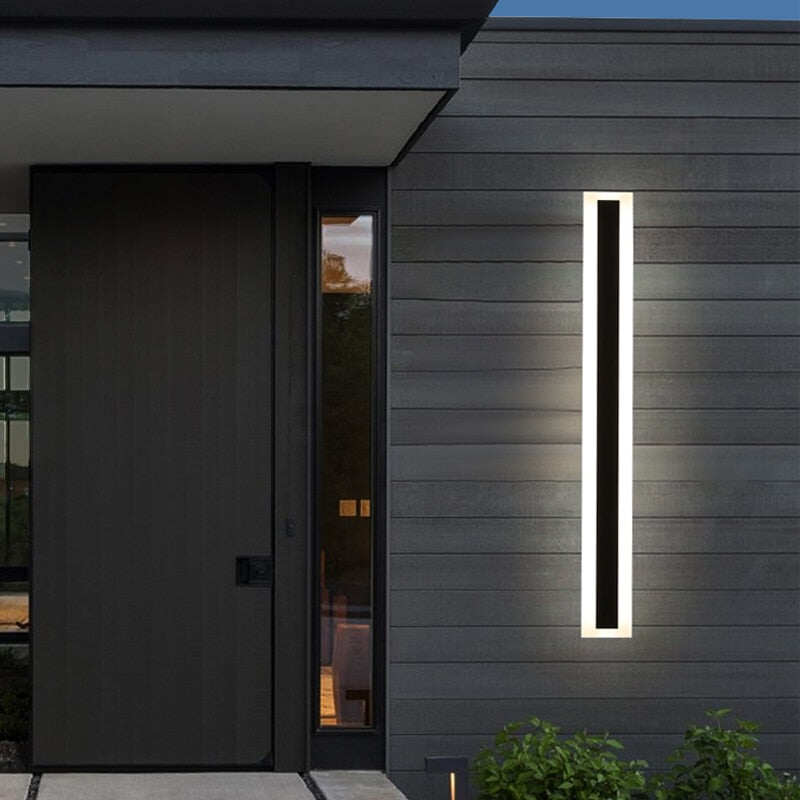 Waterproof Outdoor Lighting Tall LED Wall Lamp IP65 Aluminum Dimmable Light Garden Porch Sconce Light 110V 220V Sconce Luminaire