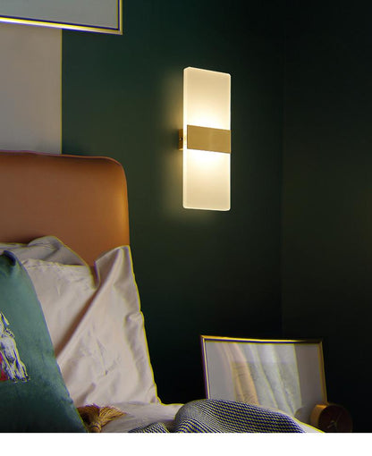 Mini 3/6/12W Led Acrylic Wall Lamp Long warm white Bedding Room Living Room Indoor wall lamp ZBD0028