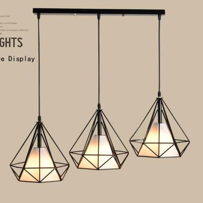 Modern Pendant Lamp Light,  Iron Frame Pendant Lights For Kitchen Island Dining Room Home Decoration Luminaire