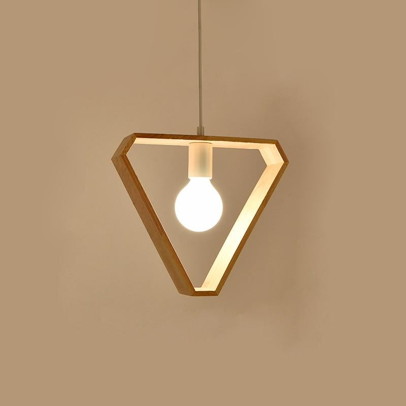 Simple Restaurant Chandelier Solid Wood Chandelier